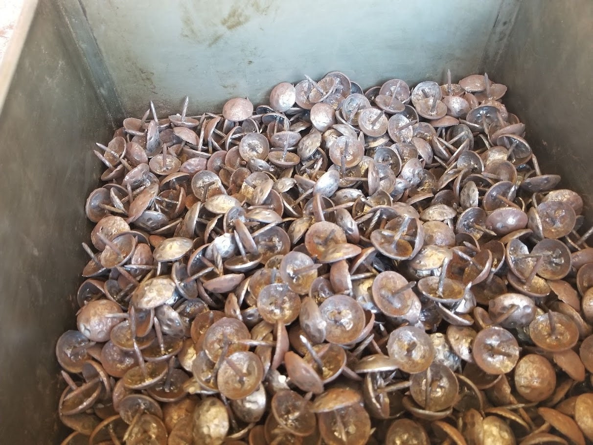 1 Piece. 3/4" Nailhead (Clavos) Round Rustic Finish - Blue Dorado Designs