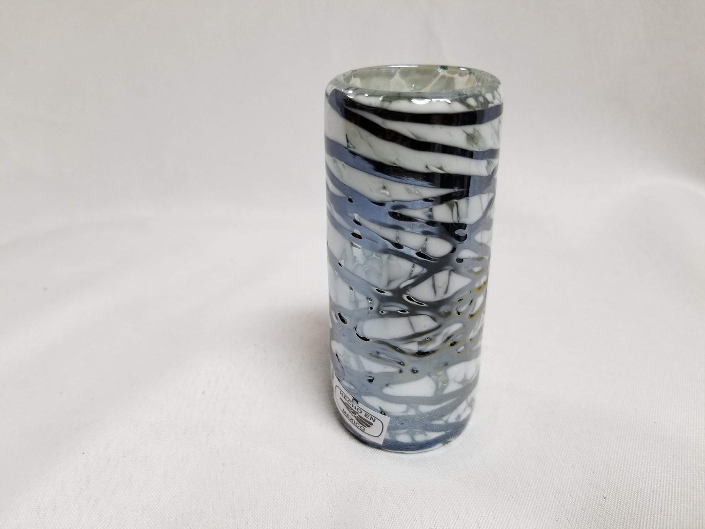 Hand Blown Shot Glass - Chocolate Web