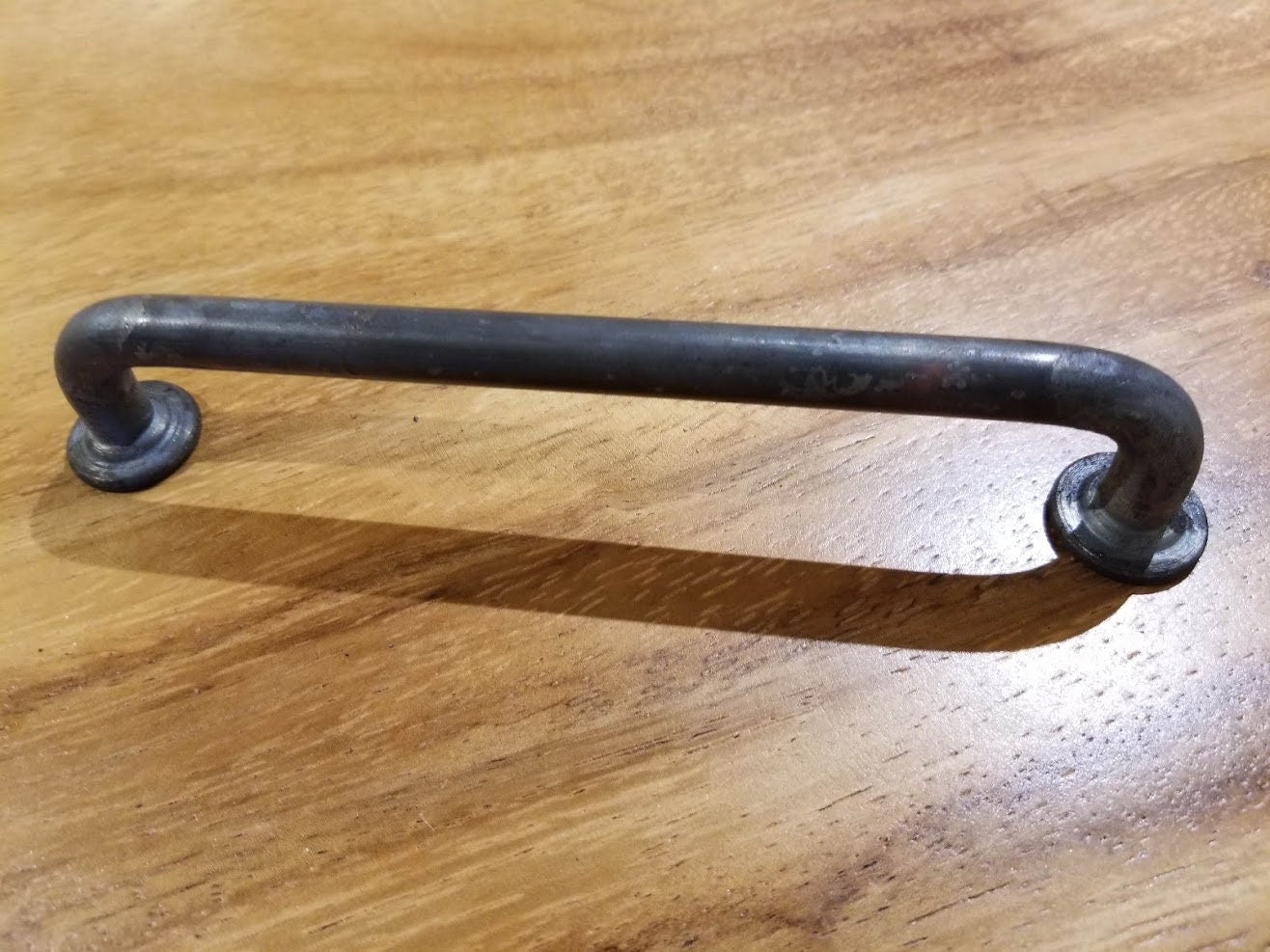 Iron Door Handle 1/4 Round Metal