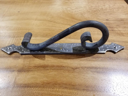 Iron Door Handle Metal Scroll Arrow