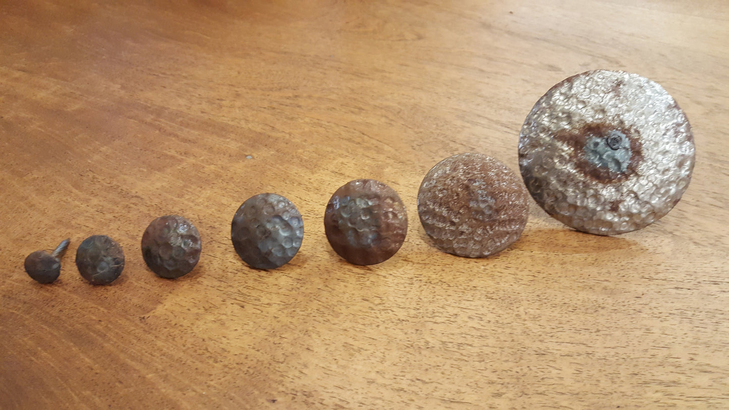 10 pc - 1 1/4" Nailhead (Clavos) Round Rustic Finish