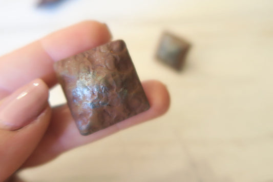 10pc. 1" Nailhead (Clavos) Square Rustic Finish