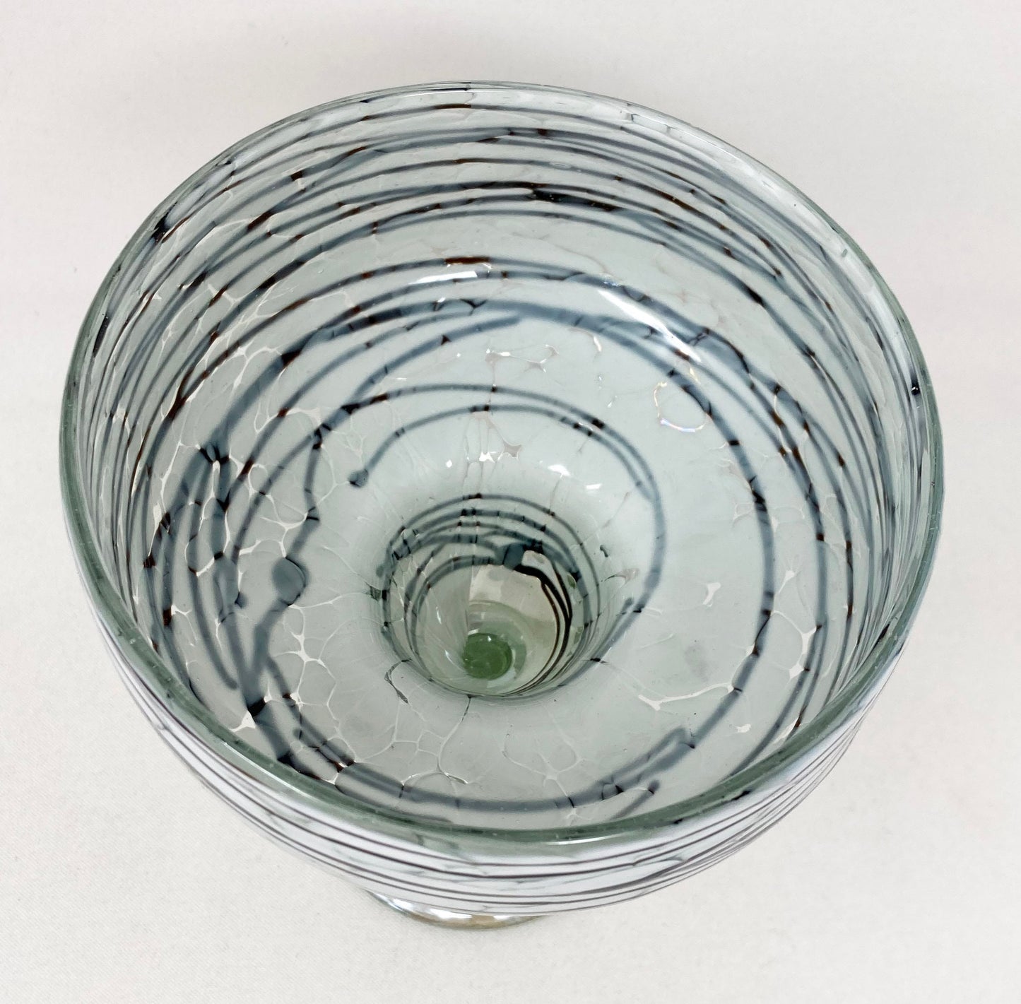 Hand Blown Margarita Glass - Chocolate Web