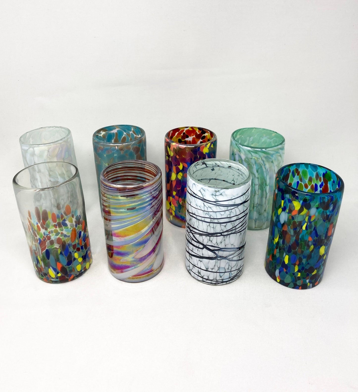 12 Assorted Glasses (only 8 shown in photo) - Blue Dorado Designs