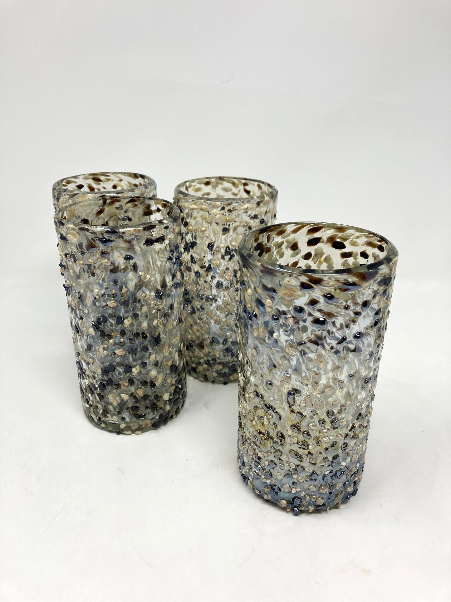 Hand Blown Water Glass - Mocha Graniti