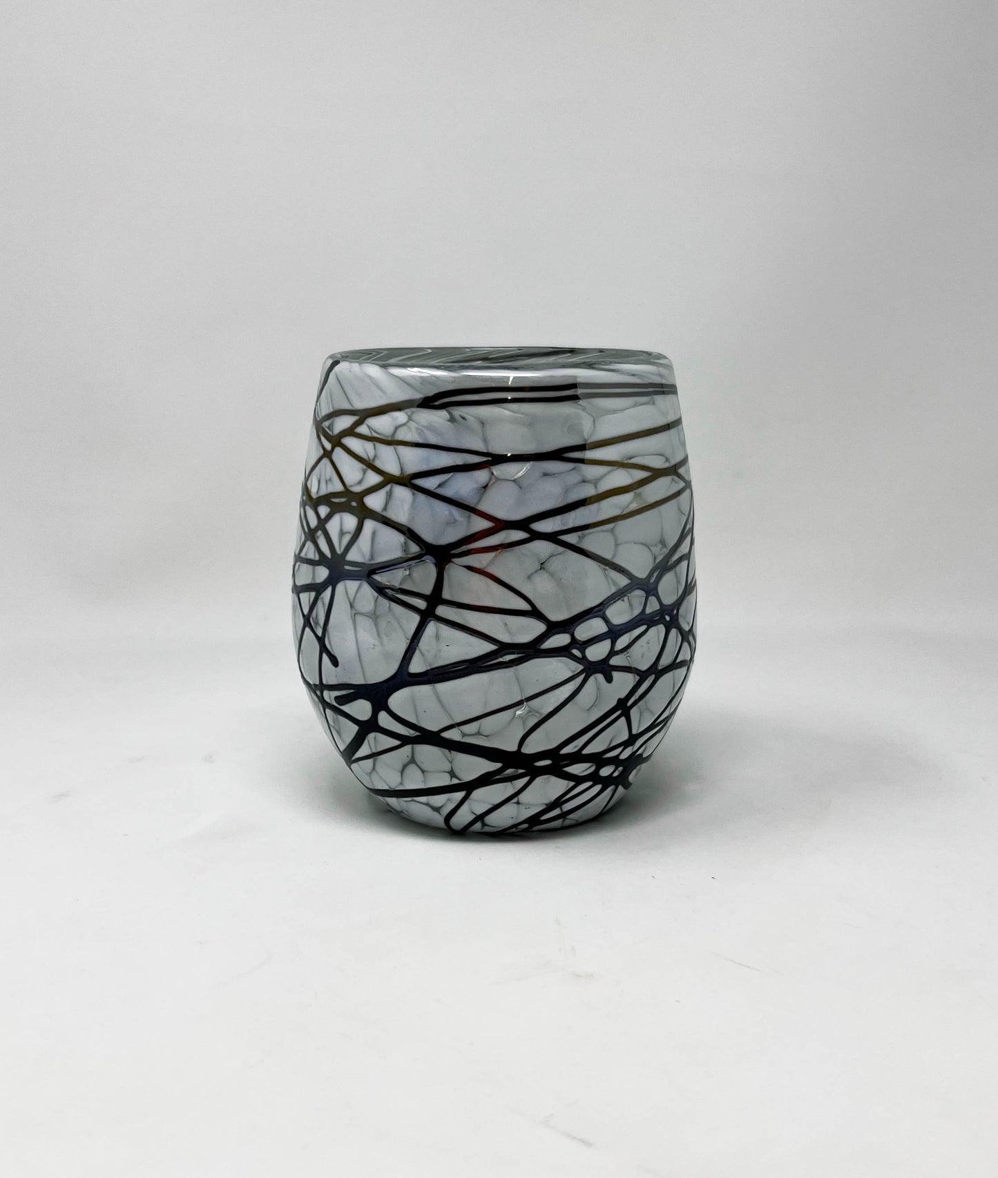 Stemless Wine Glass - Chocolate Web