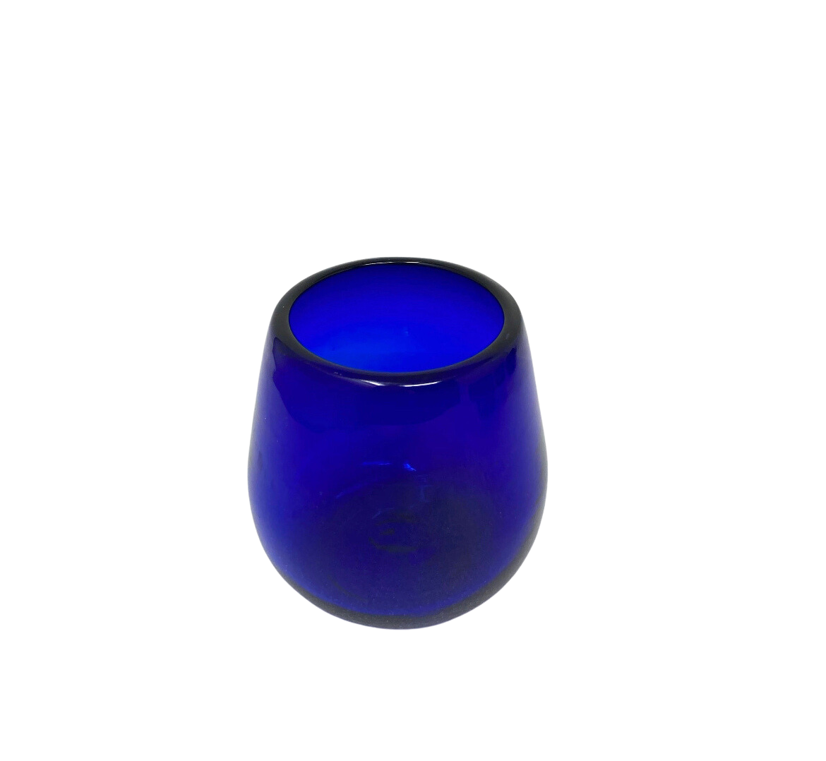Stemless Wine Glass - Cobalt Blue