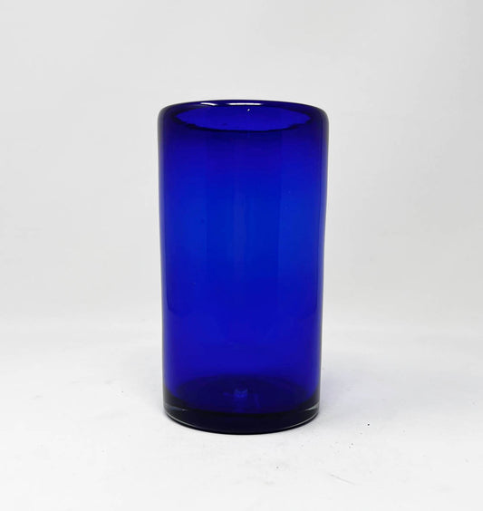 Hand Blown Water Glass - Cobalt Blue