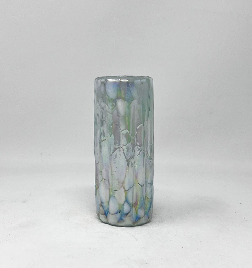 Hand Blown Shot Glass - White Lustre