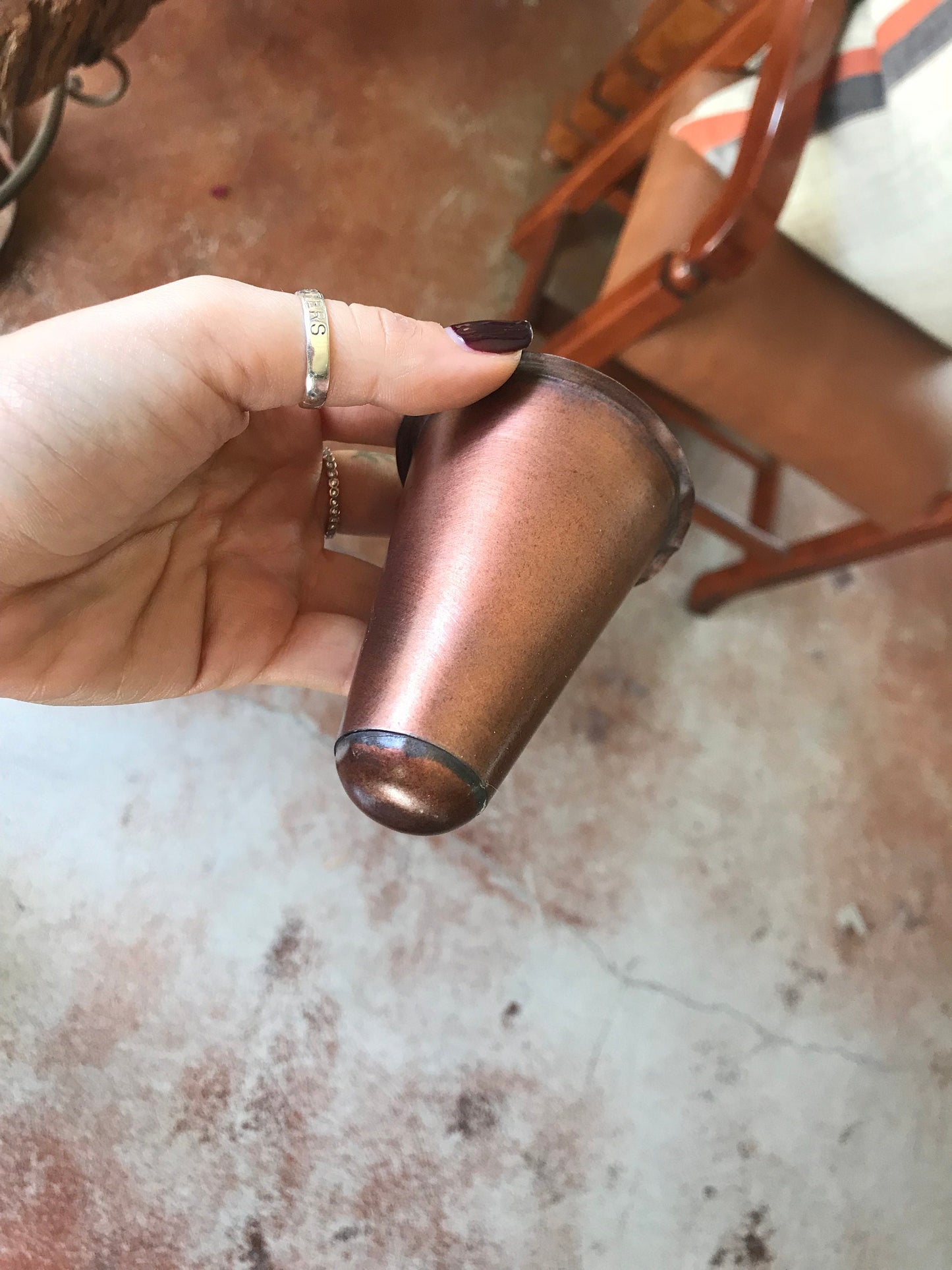 Sugar Mold Candle Holder Tin Cup