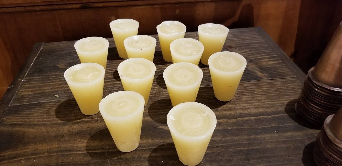 18 Sugar mold candles (vanilla)