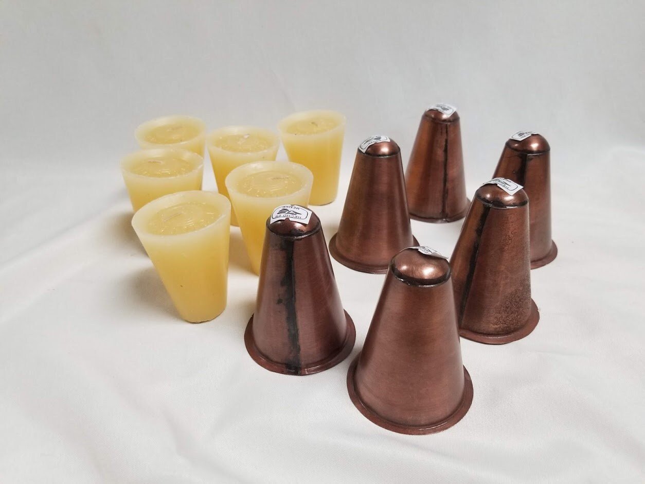 12 - Sugar mold candles and tin cups - Blue Dorado Designs