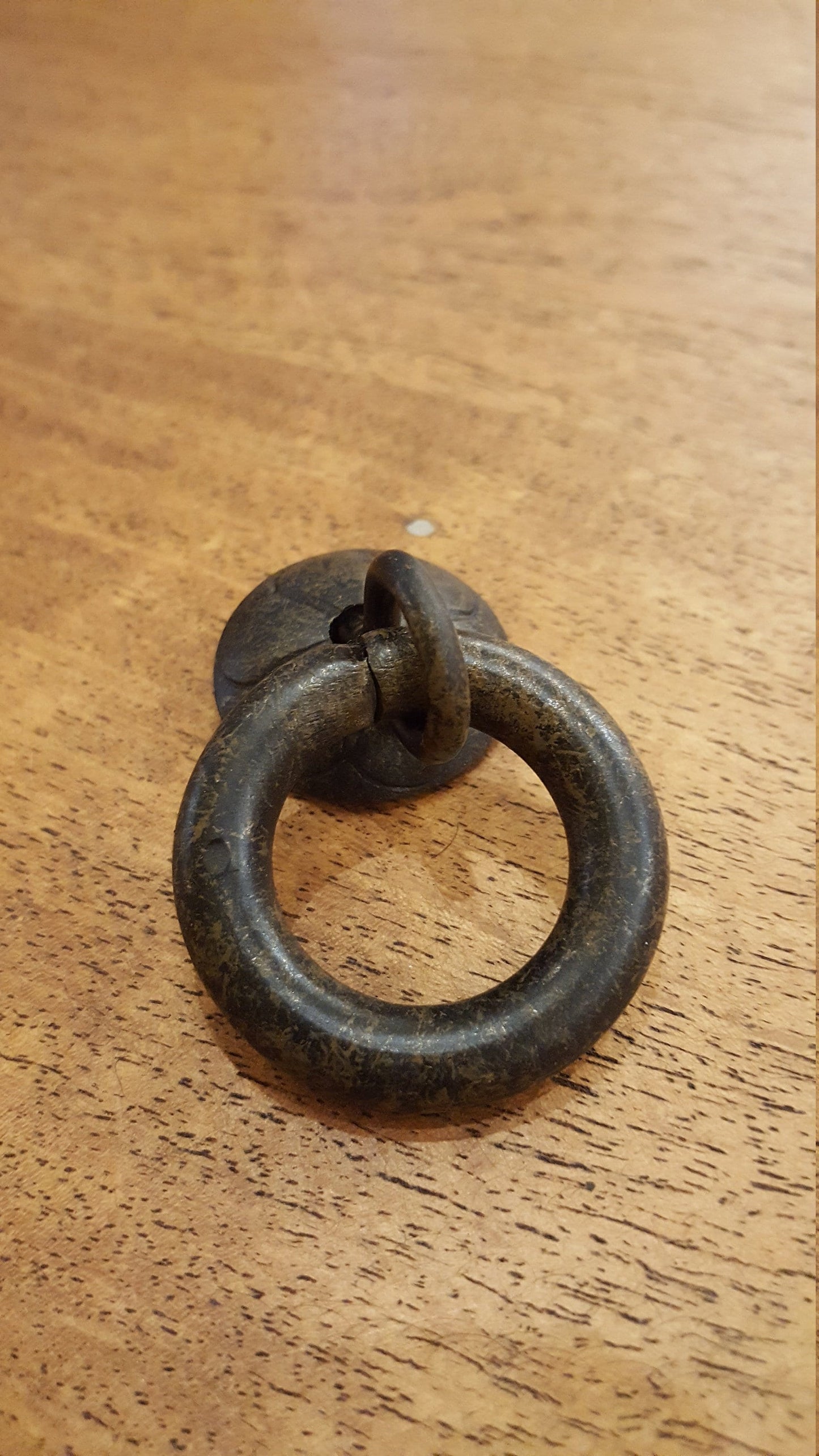14 - Small Iron Ring Pull - Rust Color (custom quantity)