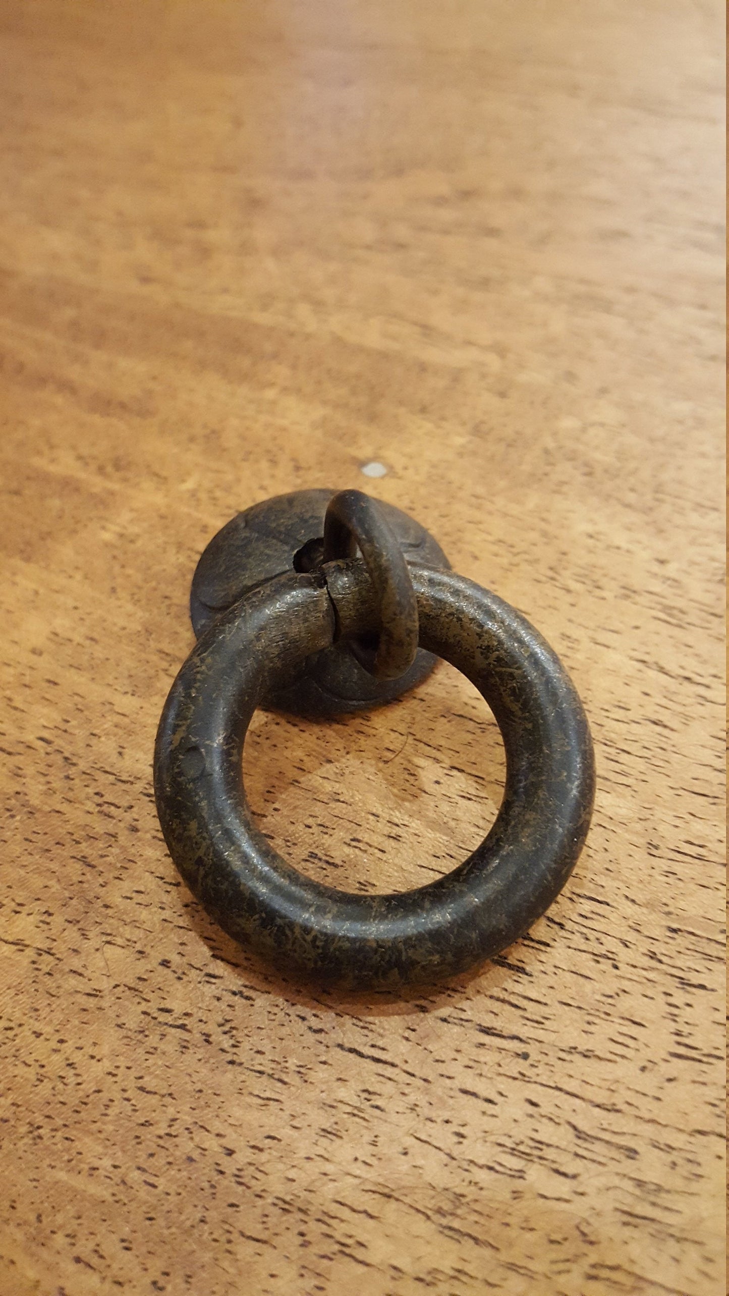 Small Iron Ring Pull - Rust Color