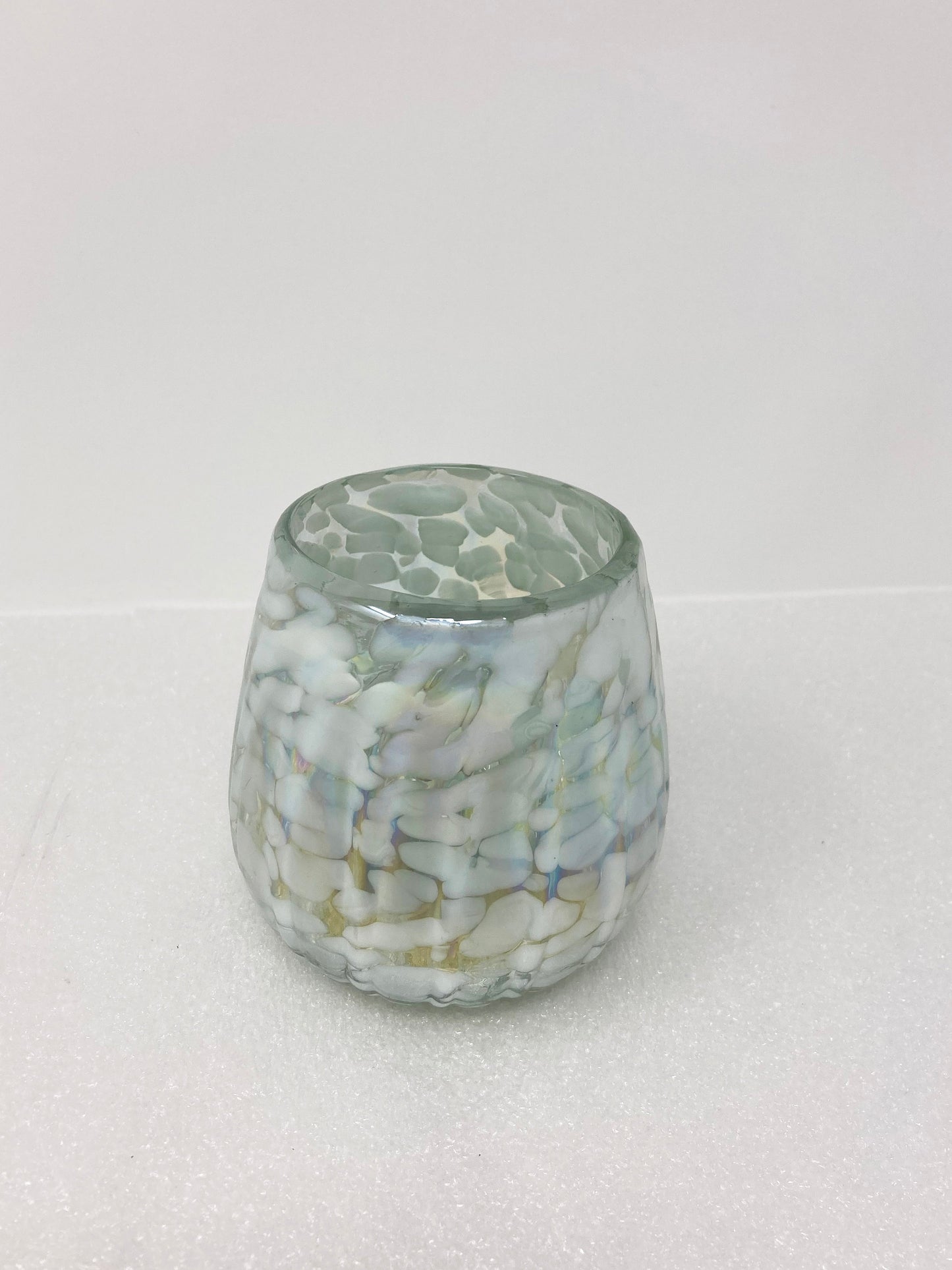 Stemless Wine Glass - White Lustre