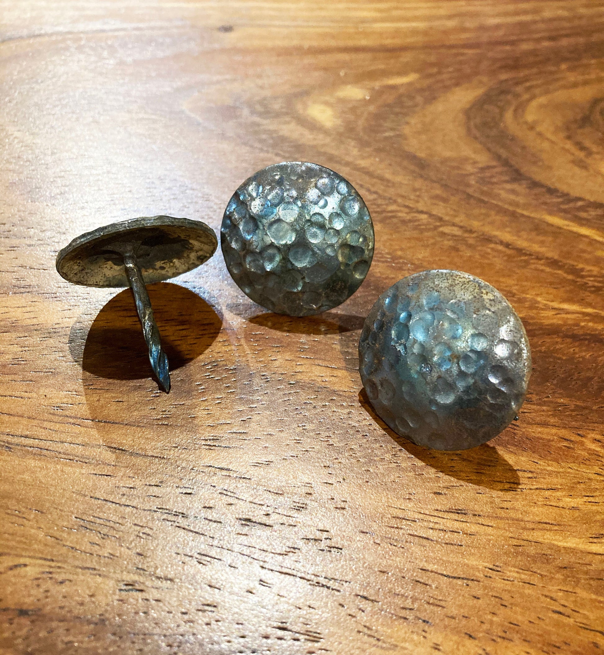 1 Piece - 1 1/4" Nailhead (Clavos) Round Rustic Finish - Blue Dorado Designs