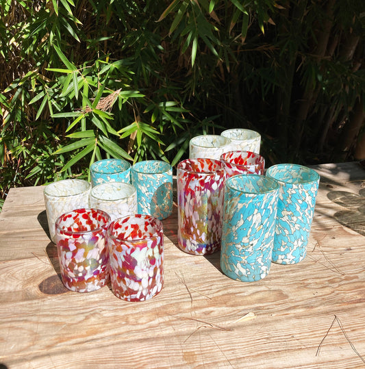 12 Hand Blown Glasses - custom selection