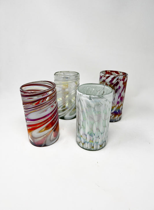 4 Hand Blown Water Glass - Christmas 22 Collection (Iridescent)